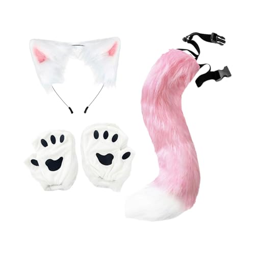 rockible und Schwanz-Set, Ohren-Stirnband für Kostüm, Maskerade, Rollenspiele, Rosa rockible und Schwanz-Set, Ohren-Stirnband für Kostüm, Maskerade, Rollenspiele, Rosa von rockible