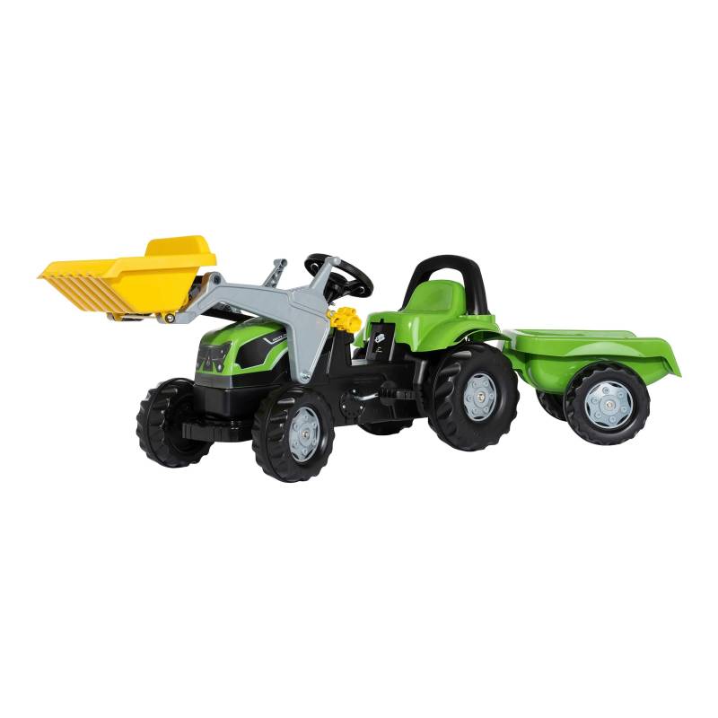 Rolly Toys® Trettraktor rollyKid Deutz-Fahr 5115 G TB mit Anhänger und Frontlader von rolly toys