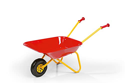 Rolly Toys Kinderschubkarre (Farbe rot/gelb, Spielzeug für Kinder ab 2,5 Jahre, Kunststoffschubkarre mit Metallgestell, Griffe rutschfest) 270859 von Rolly Toys