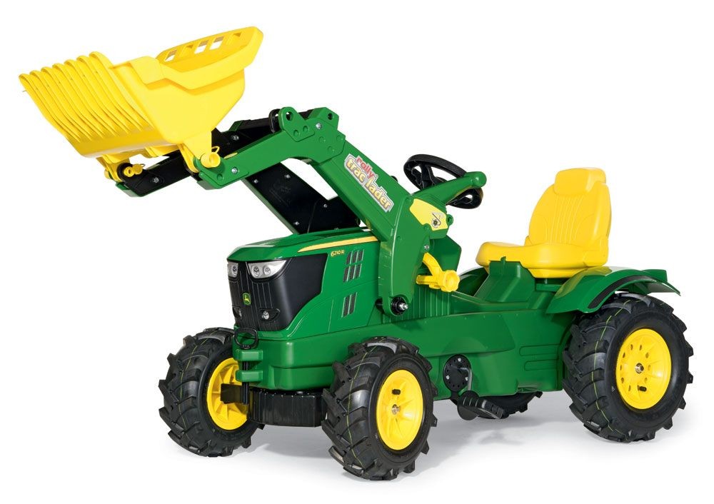 Trettraktor rollyFarmtrac John Deere 6210 R mit Luftbereifung und Lader Trettraktor rollyFarmtrac John Deere 6210 R mit Luftbereifung und Lader von rolly toys