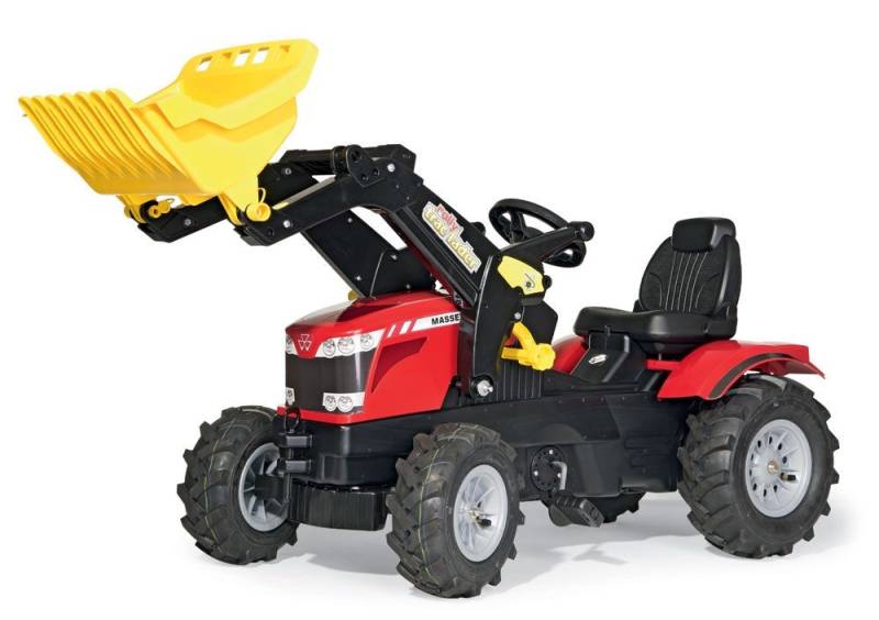 Trettraktor rollyFarmtrac MF 8650 mit Luftbereifung und Lader von rolly toys