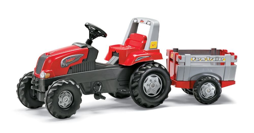 Trettraktor rollyJunior RT, mit FarmTrailer von rolly toys