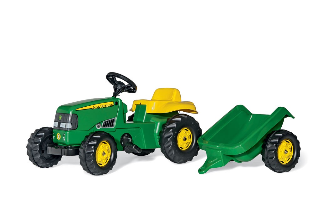 Trettraktor rollyKid John Deere, mit Anhänger Trettraktor rollyKid John Deere, mit Anhänger von rolly toys