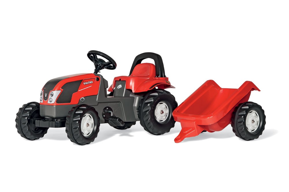Trettraktor rollyKid Valtra mit Überrollbügel und Anhänger Trettraktor rollyKid Valtra mit Überrollbügel und Anhänger von rolly toys
