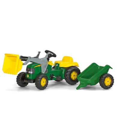 Rolly Toys Kindertraktor rollykid John Deere mit Lader und Anhänger von rolly toys