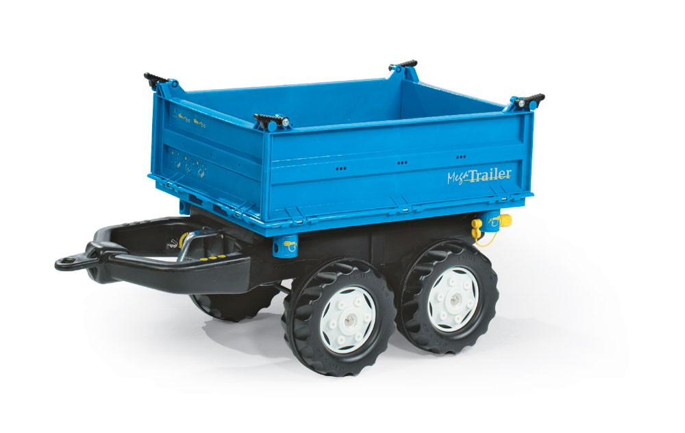 rollyMega Trailer - Dreiseitenkipper, in blau von rolly toys