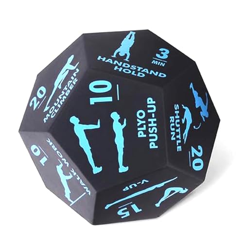 rongweiwang Geben Sie Ihrem Training mit Fitness Spielzeugwürfeln eine besondere Note. Bleiben Sie engagiert und motiviert. 12 seitiger, Abgerundeter digitaler Würfel aus PU Schaum, Blau rongweiwang Geben Sie Ihrem Training mit Fitness Spielzeugwürfeln eine besondere Note. Bleiben Sie engagiert und motiviert. 12 seitiger, Abgerundeter digitaler Würfel aus PU Schaum, Blau von rongweiwang
