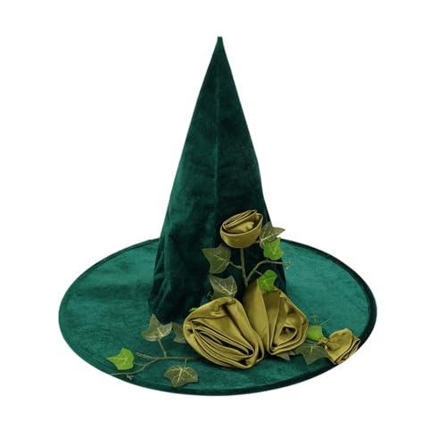 rongweiwang Halloween Hexenhut mit Blumendesign, Halloween Requisite. Weich und leicht zu reinigen, geeignet für junge und alte Menschen. rongweiwang Halloween Hexenhut mit Blumendesign, Halloween Requisite. Weich und leicht zu reinigen, geeignet für junge und alte Menschen. von rongweiwang