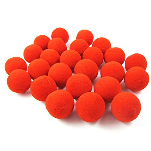 ROSENICE Clown-Nase aus Schaumstoff 25 Stücke (Rot) von rosenice