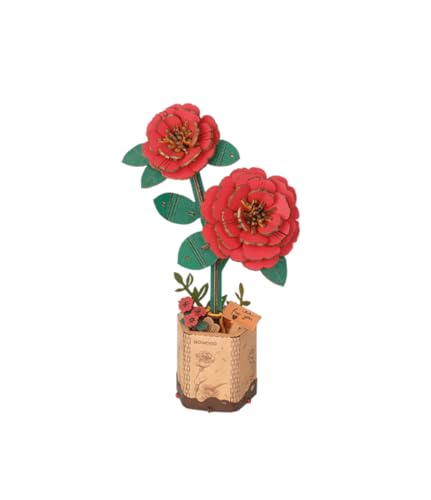 Dekoratives Holzblumen-Puzzle mit roter Kamelie – eleganter Deko-Akzent, handgefertigt mit aufwendigen Details für charmante Präsentation Dekoratives Holzblumen-Puzzle mit roter Kamelie – eleganter Deko-Akzent, handgefertigt mit aufwendigen Details für charmante Präsentation von rowood