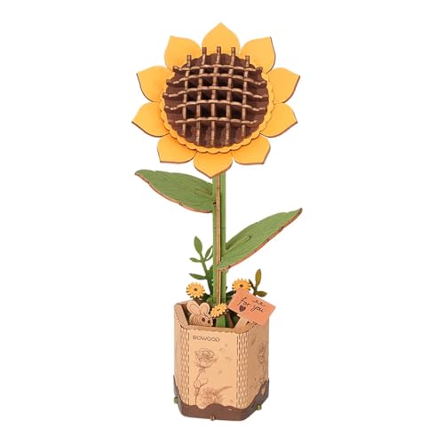 Dekoratives Holzpuzzle mit Sonnenblumen-Motiv, eleganter Deko-Akzent, handgefertigt mit aufwendigen Details für charmante Präsentation Dekoratives Holzpuzzle mit Sonnenblumen-Motiv, eleganter Deko-Akzent, handgefertigt mit aufwendigen Details für charmante Präsentation von rowood