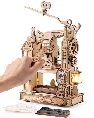 ROWOOD 3D Puzzle Holz Druckmaschine, Mechanische Modell Kit Für Erwachsene Zu Bauen, DIY Holz BAU Handwerk, Kühle Spielzeug Für Geburtstagsgeschenke, LK602 von rowood