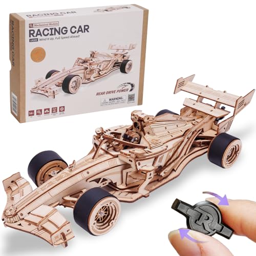 ROWOOD Rennwagen Holz Modell Baukästen für Erwachsene Jugendliche, 3D Holzpuzzle, Fahrzeug Modell Baukästen, DIY Bastel Baukästen, Kreatives Geschenk für ihn ROWOOD Rennwagen Holz Modell Baukästen für Erwachsene Jugendliche, 3D Holzpuzzle, Fahrzeug Modell Baukästen, DIY Bastel Baukästen, Kreatives Geschenk für ihn von rowood