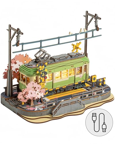 ROWOOD Sakura Journey 3D Puzzle Aus Holz, Modellbausätze Für Erwachsene Zum Bauen, DIY Japanische Sakura-Straßenbahn-Bausätze, Ideal Als Weihnachts Und Geburtstagsgeschenk ROWOOD Sakura Journey 3D Puzzle Aus Holz, Modellbausätze Für Erwachsene Zum Bauen, DIY Japanische Sakura-Straßenbahn-Bausätze, Ideal Als Weihnachts Und Geburtstagsgeschenk von rowood