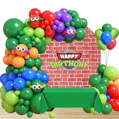 Turtle Luftballons Bogen Girlanden Set für Geburtstags Turtle Luftballons für Party Dekorationen für Geburtstagsballons Party Turtle Zum Thema Turtle Luftballons Bogen Girlanden Set für Geburtstags Turtle Luftballons für Party Dekorationen für Geburtstagsballons Party Turtle Zum Thema von ruhoup
