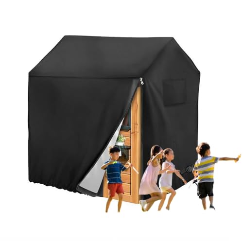 Outdoor-Spielhaus-Abdeckung, wasserdichte Abdeckung für Spielhaus, tragbare Schutzhülle, Spielhaus, universelle Kleinkind-Hinterhof-Spielhausabdeckung für Hütte, Holz, Kinderspielhaus (145 x 145 x 160 Outdoor-Spielhaus-Abdeckung, wasserdichte Abdeckung für Spielhaus, tragbare Schutzhülle, Spielhaus, universelle Kleinkind-Hinterhof-Spielhausabdeckung für Hütte, Holz, Kinderspielhaus (145 x 145 x 160 von rujjftsy