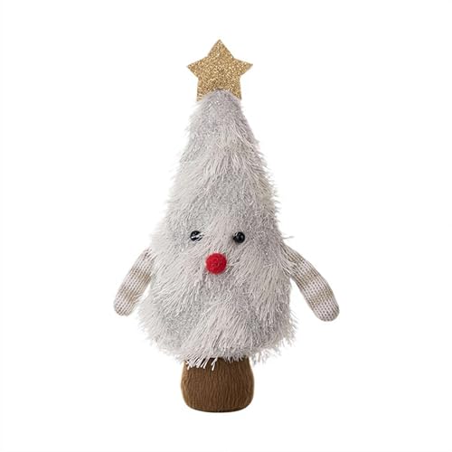 rujjftsy Weihnachtsbaum-Plüschpuppe Ornament, Weihnachtsbaum-förmige Sammlerpuppe, niedliche Plüsch-Weihnachtsbäume Puppen, weiche Bäume, Design-Figur, Puppen, Desktop-Dekoration für Zuhause, Büro von rujjftsy