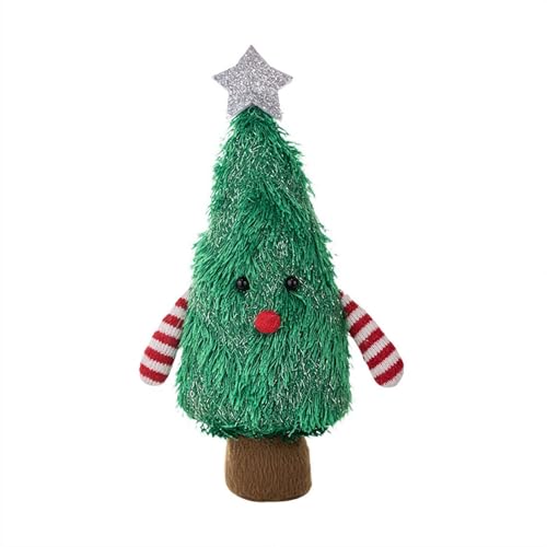 rujjftsy Weihnachtsbaum-Plüschpuppe Ornament, Weihnachtsbaum-förmige Sammlerpuppe, niedliche Plüsch-Weihnachtsbäume Puppen, weiche Bäume, Design-Figur, Puppen, Desktop-Dekoration für Zuhause, Büro von rujjftsy