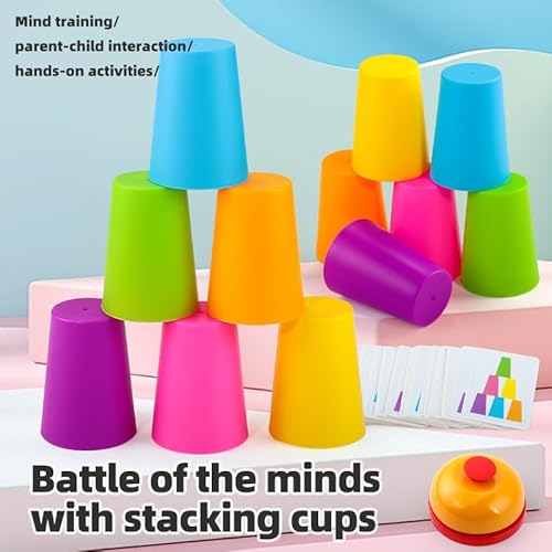 runpeak Sport Stacking Cups, Funny Quick Cups Games, Stacking Cups Eltern-Kind-Spiel, Stapelbecher Spaß Spiele für Familie, Speed Cup Spiel für Kinder runpeak Sport Stacking Cups, Funny Quick Cups Games, Stacking Cups Eltern-Kind-Spiel, Stapelbecher Spaß Spiele für Familie, Speed Cup Spiel für Kinder von runpeak