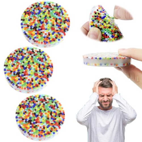 3Pcs Picky Pad, Skin Picking Fidget, Sensory Toys for Skin Picking, Fidget Spielzeug, Sinnesorgan Spielzeug für Kinder und Erwachsene (6CM/2.93IN) von rytopt