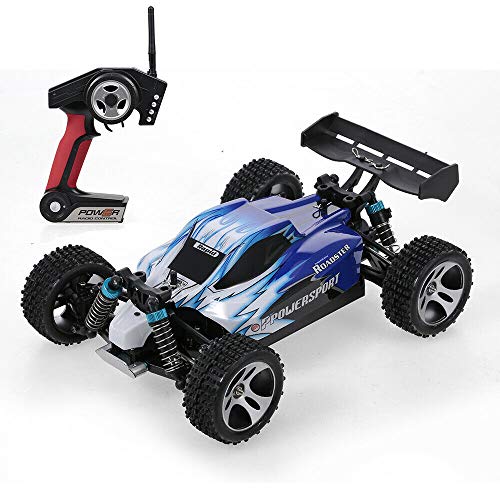 s-idee® 18105 A959 RC Auto Buggy Monstertruck 1:18 mit 2,4 GHz 50 km/h schnell, wendig, voll digital proportional 4x4 Allrad WL Toys ferngesteuertes Buggy Racing Auto von s-idee