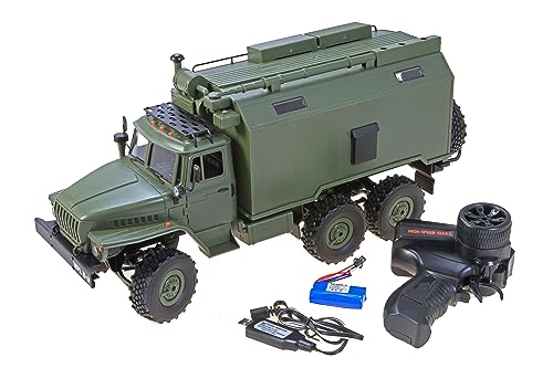 s-idee® 18182 B36 Militär Truck RC LKW Ural B36 Militär Truck LKW 6WD RTR 1:16 grün inkl Akku + Ladegerät NEU von s-idee