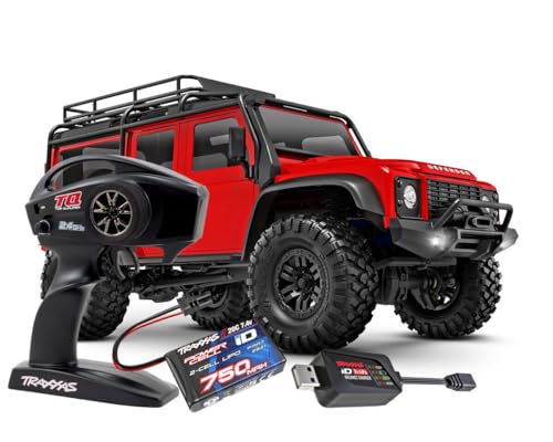 TRAXXAS TRX-4M rot 1/18 4x4 LD Land Rover Defender Scale Crawler inkl. Akku Lader 4WD RTR von s-idee