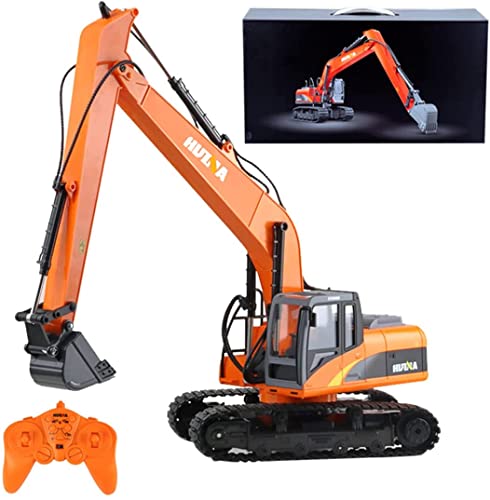 s-idee® 1551 Rc Schaufelbagger Long arm 15 Kanal 1:14 mit 2,4 GHz schwenkbare Schaufel Licht Huina von s-idee