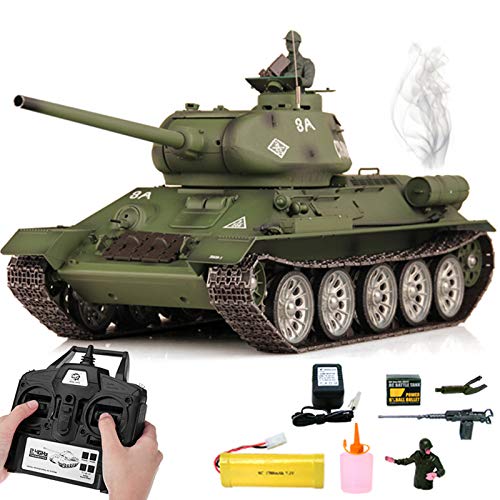 s-idee® 3909-1 Upgrade Version Sowjetunion T-34/85 Sowjetischer RC Kampfpanzer 1:16 von s-idee