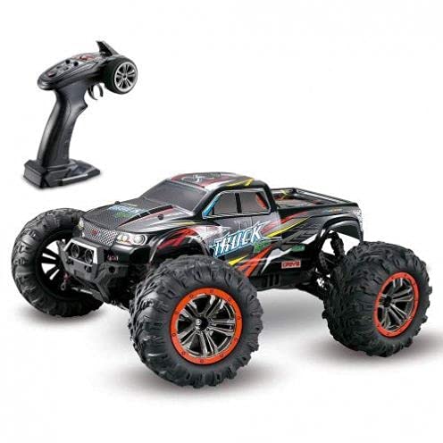 s-idee® 9125 + 2 Akkus RC Auto 1:10 4WD Buggy wasserdichter Monstertruck mit 2,4 GHz ca. 50 kmh schnell, Zwei Motoren, wendig, voll proportional 4WD ferngesteuertes Buggy Racing Auto von s-idee