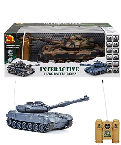s-idee® Battle Panzer 99801 1:20 mit integriertem Infrarot Kampfsystem 2.4 Ghz RC R/C von s-idee