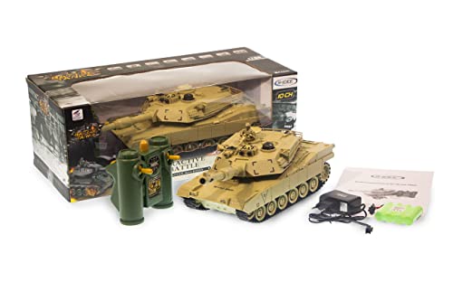 s-idee® Battle Panzer 99803 1:28 mit integriertem Infrarot Kampfsystem 2.4 Ghz RC R/C von s-idee