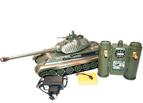 s-idee® Battle Panzer 99805 1:28 mit integriertem Infrarot Kampfsystem 2.4 Ghz RC R/C von s-idee