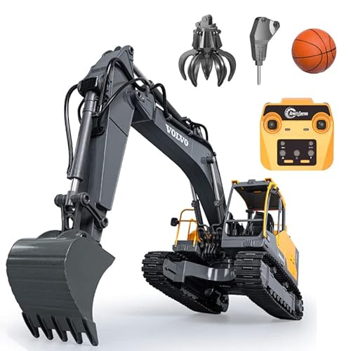 s-idee® E598-003 1/16 Volvo Licensed Rc Schaufelbagger + DREI Werkzeuge 15 Kanal 1:16 mit 2,4 GHz von s-idee