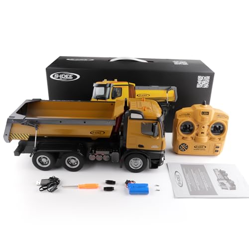 s-idee® S1573 Rc Dump Truck 1:14 LKW 10 Kanal Kipplader Huina 1573 von s-idee