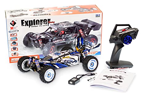 s-idee® WL 124017 blau 1:12 4WD 75 kmh schnell brushless rc Off-Road RC Buggy ferngesteuertes Auto von s-idee
