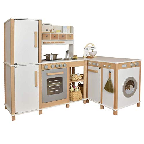 Neu Sun Kinderküche Flexi - Weiss/Spielküche aus Holz mit vielen Kombinationsmöglichkeiten von s u n