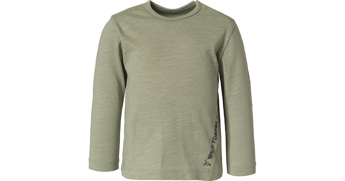 Baby Langarmshirt  khaki Gr. 74 Jungen Kinder von s.Oliver