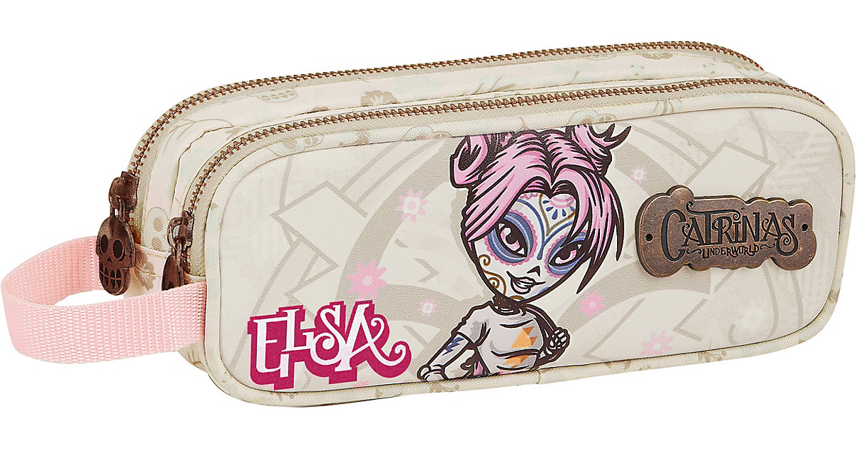 Doppel-Schlampermäppchen Catrinas Underworld Elsa, , unbefüllt beige Mädchen Kinder Doppel-Schlampermäppchen Catrinas Underworld Elsa, , unbefüllt beige Mädchen Kinder von safta