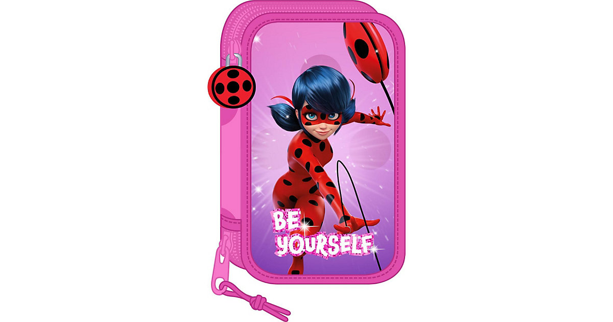 Doppel-Federmäppchen Miraculous, befüllt, 28-tlg. pink Modell 1 Doppel-Federmäppchen Miraculous, befüllt, 28-tlg. pink Modell 1 von safta
