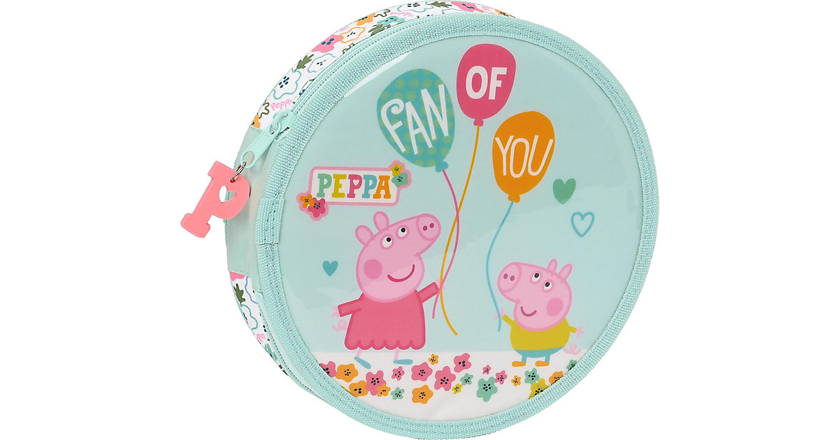 Federmäppchen rund Peppa Pig COSY CORNER, befüllt, 18-tlg. hellblau Federmäppchen rund Peppa Pig COSY CORNER, befüllt, 18-tlg. hellblau von safta