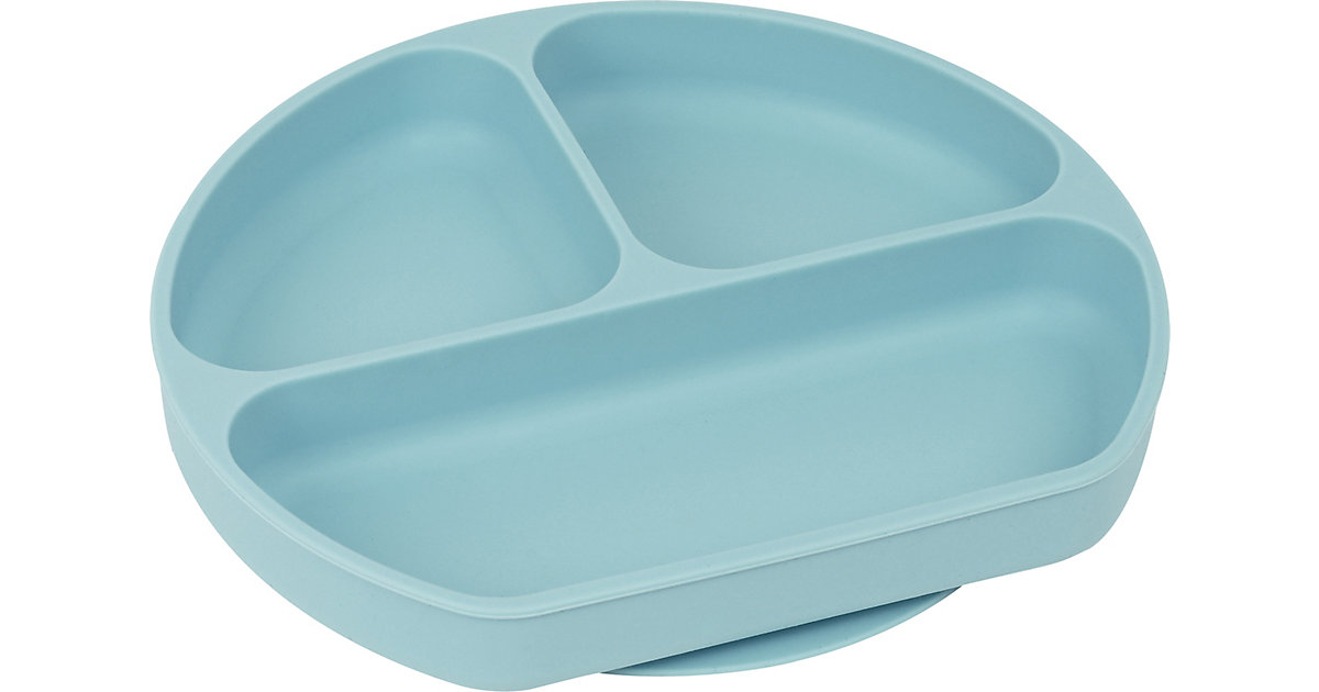 Kinderteller Blue Bear, Silikon pink von safta