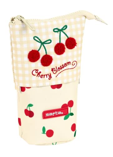 Safta 842228898 Federmäppchen Cherry 8 x 19 x 6 cm, bunt von safta