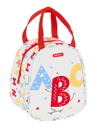 Sac glacière goûter Safta Alphabet Blanc (19 x 22 x 14 cm) Sac glacière goûter Safta Alphabet Blanc (19 x 22 x 14 cm) von safta