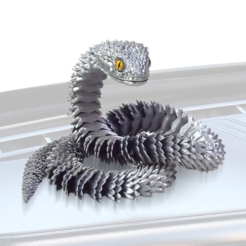 saibunratus 3D-gedruckte Fidgettiere, Sammlerstück, Tierstatue für den Schreibtisch, 7,5 m, 3D-gedruckte Schlange mit flexiblen Gelenken für Party, Heimdekoration, Geburtstag, Osterkorb saibunratus 3D-gedruckte Fidgettiere, Sammlerstück, Tierstatue für den Schreibtisch, 7,5 m, 3D-gedruckte Schlange mit flexiblen Gelenken für Party, Heimdekoration, Geburtstag, Osterkorb von saibunratus