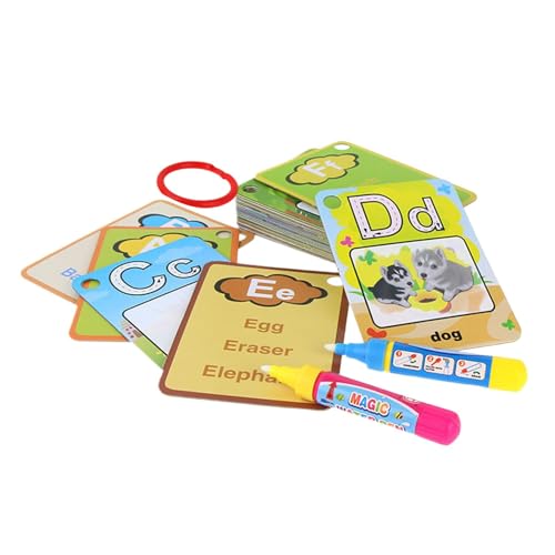 saibunratus Alphabet-Malkarten, pädagogische Wasserschreibkarten, Zahlen-Alphabet-Karten, Aquarellkarten, pädagogische Kinder-Zeichenkarte für Reisen saibunratus Alphabet-Malkarten, pädagogische Wasserschreibkarten, Zahlen-Alphabet-Karten, Aquarellkarten, pädagogische Kinder-Zeichenkarte für Reisen von saibunratus
