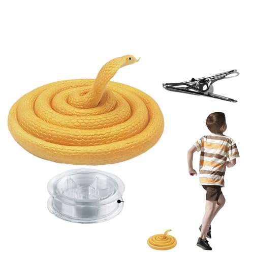 saibunratus Clip On Prank Snake - Simulation String Toy - Interactive Party Supplies, Portable Halloween Stuff for Studio, Home, Travel saibunratus Clip On Prank Snake - Simulation String Toy - Interactive Party Supplies, Portable Halloween Stuff for Studio, Home, Travel von saibunratus
