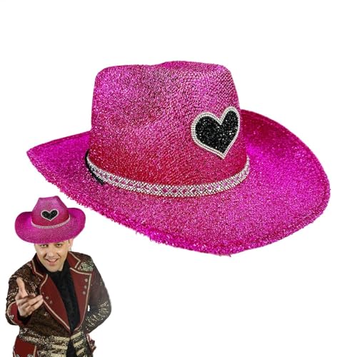 saibunratus Glitzer Cowboyhut für Herren | Western Wide Brim Cowgirl Hut Disco - Kostüm Zubehör Cosplay Requisiten für Halloween Geburtstagsfeier saibunratus Glitzer Cowboyhut für Herren | Western Wide Brim Cowgirl Hut Disco - Kostüm Zubehör Cosplay Requisiten für Halloween Geburtstagsfeier von saibunratus