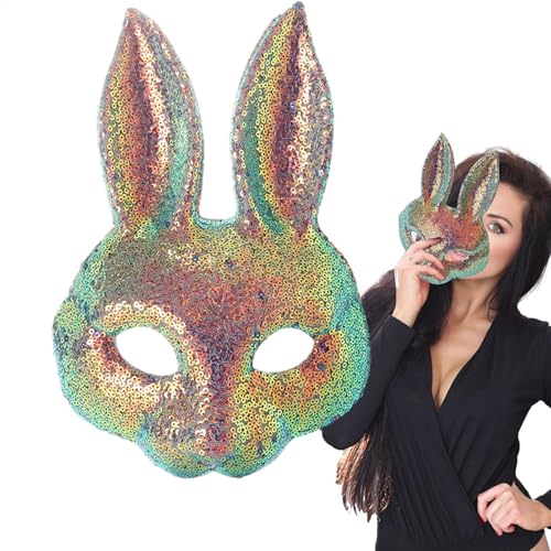 saibunratus Half Face Bunny Face Covers | Half Face Sequin Rabbit Bunny Role Playing Covers - Cosplay Props, Costume Accessories for Women Ladies Halloween Easter Maskerade saibunratus Half Face Bunny Face Covers | Half Face Sequin Rabbit Bunny Role Playing Covers - Cosplay Props, Costume Accessories for Women Ladies Halloween Easter Maskerade von saibunratus