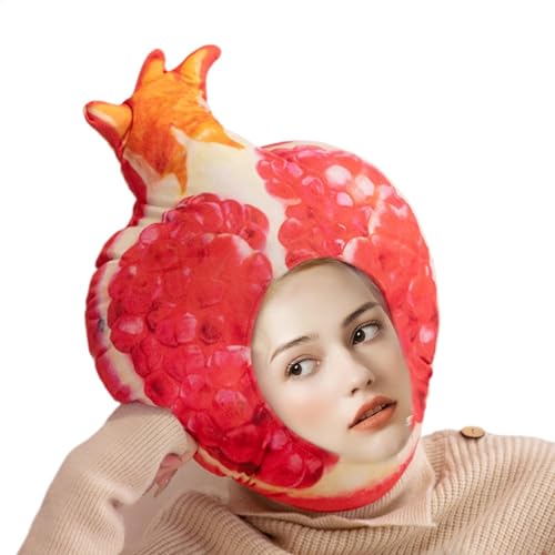 saibunratus Karneval Obst Hut | Cosplay Granatapfel Kopfbedeckung - Süße Neuheit Plüsch Obst Granatapfel Hut Foto Requisiten Dress Up Kostüm Kopfbedeckung saibunratus Karneval Obst Hut | Cosplay Granatapfel Kopfbedeckung - Süße Neuheit Plüsch Obst Granatapfel Hut Foto Requisiten Dress Up Kostüm Kopfbedeckung von saibunratus